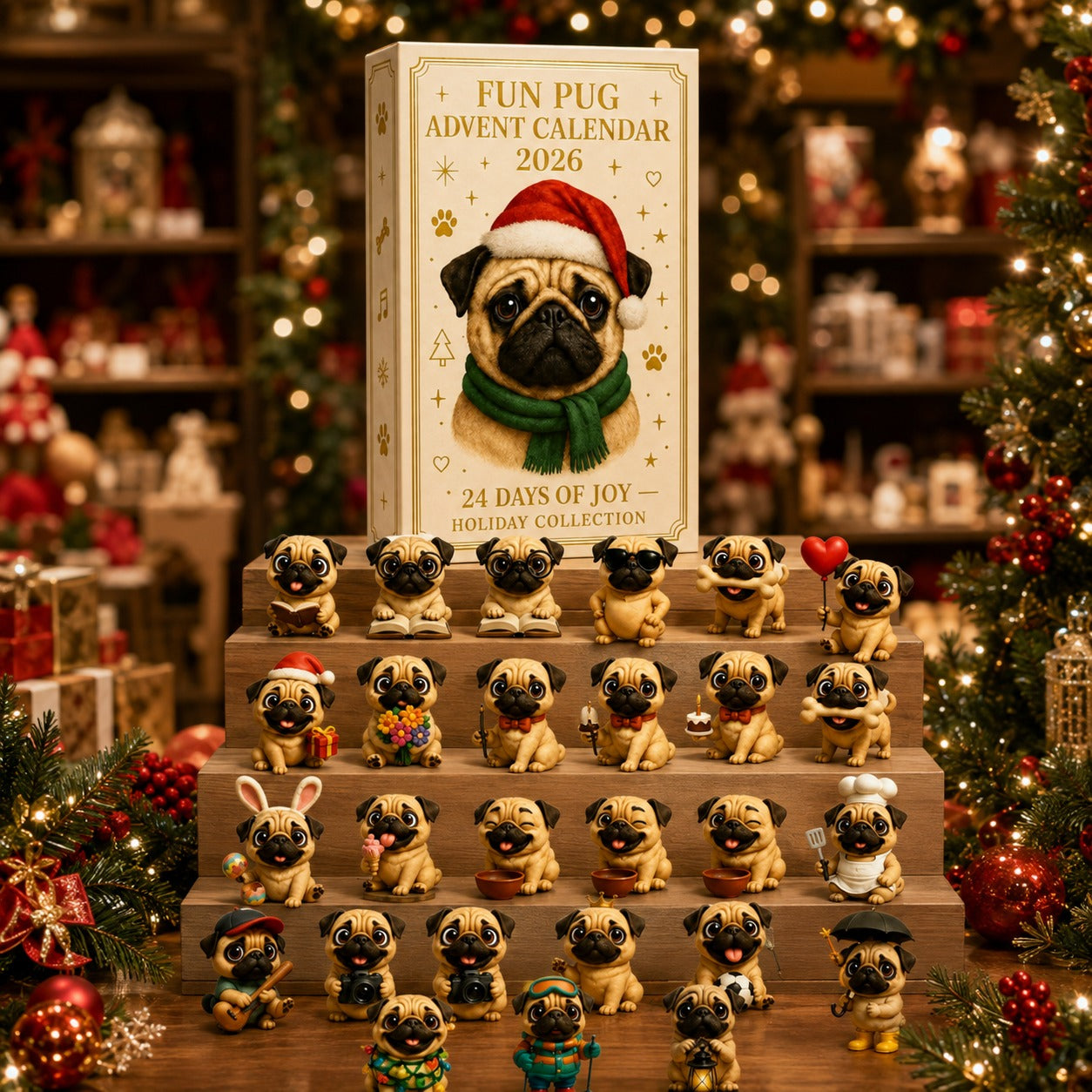 Christmas Pug Advent Calendar – image 3