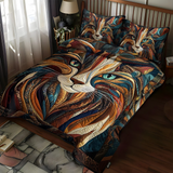 3-Piece Quilted Bedding Set | Purrs & Patterns