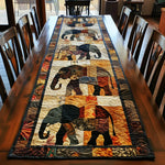 Quilted Table Runner | Regal Elephant Journey
