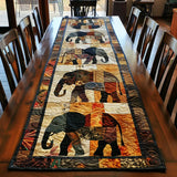 Quilted Table Runner | Regal Elephant Journey