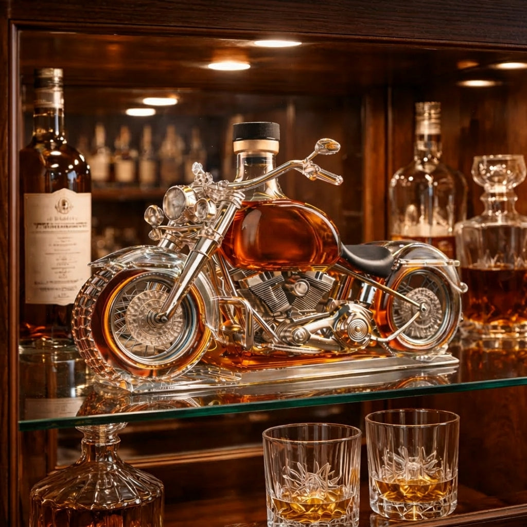 Classic Motorcycle Whisky Decanter | ZJ Edition, view 4