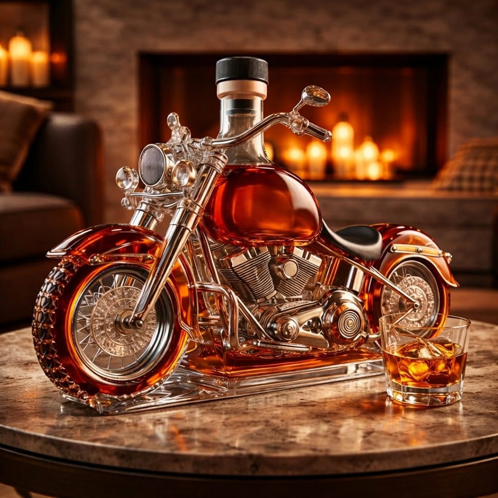 Classic Motorcycle Whisky Decanter | ZJ Edition, view 3
