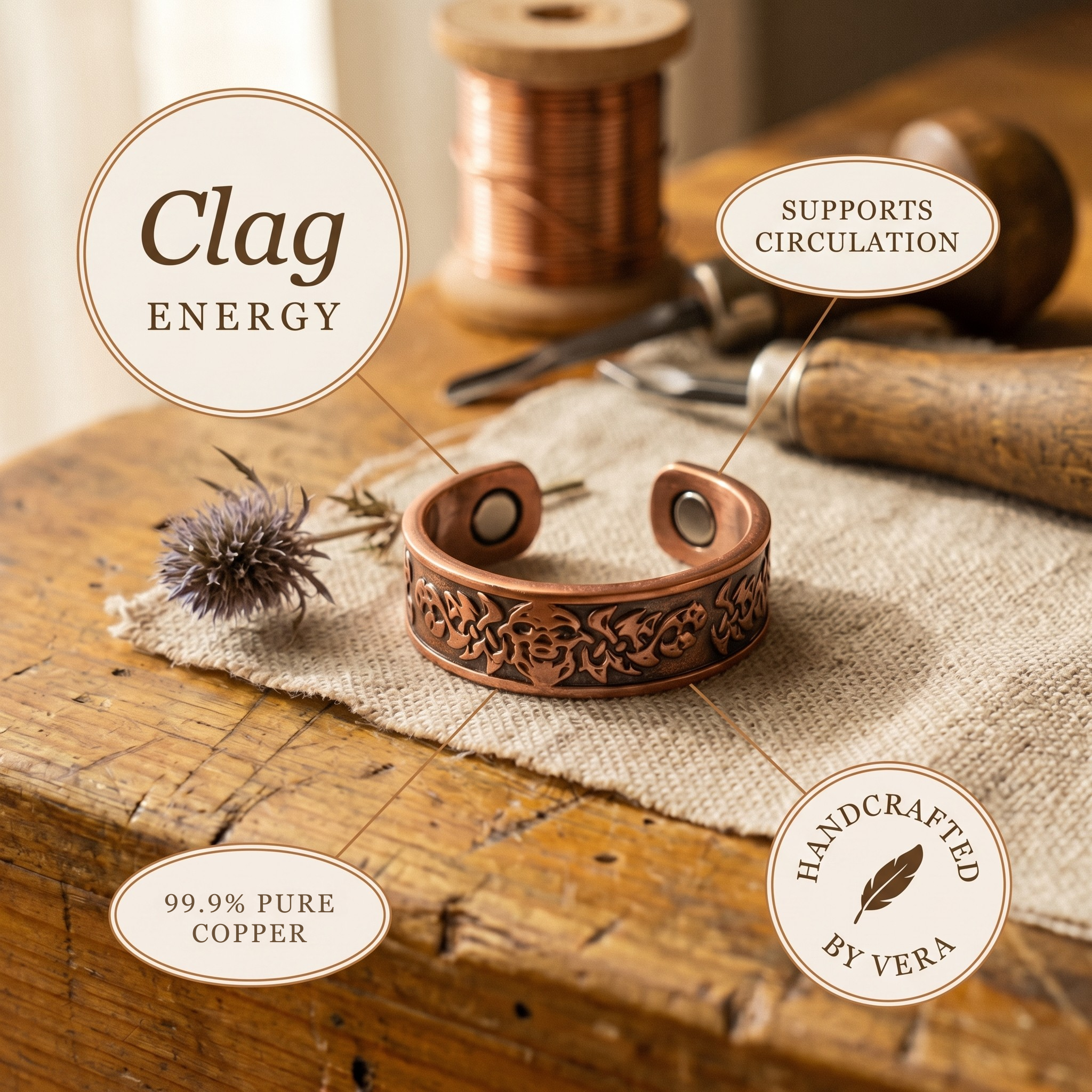 Clag Copper Ring – product image 5