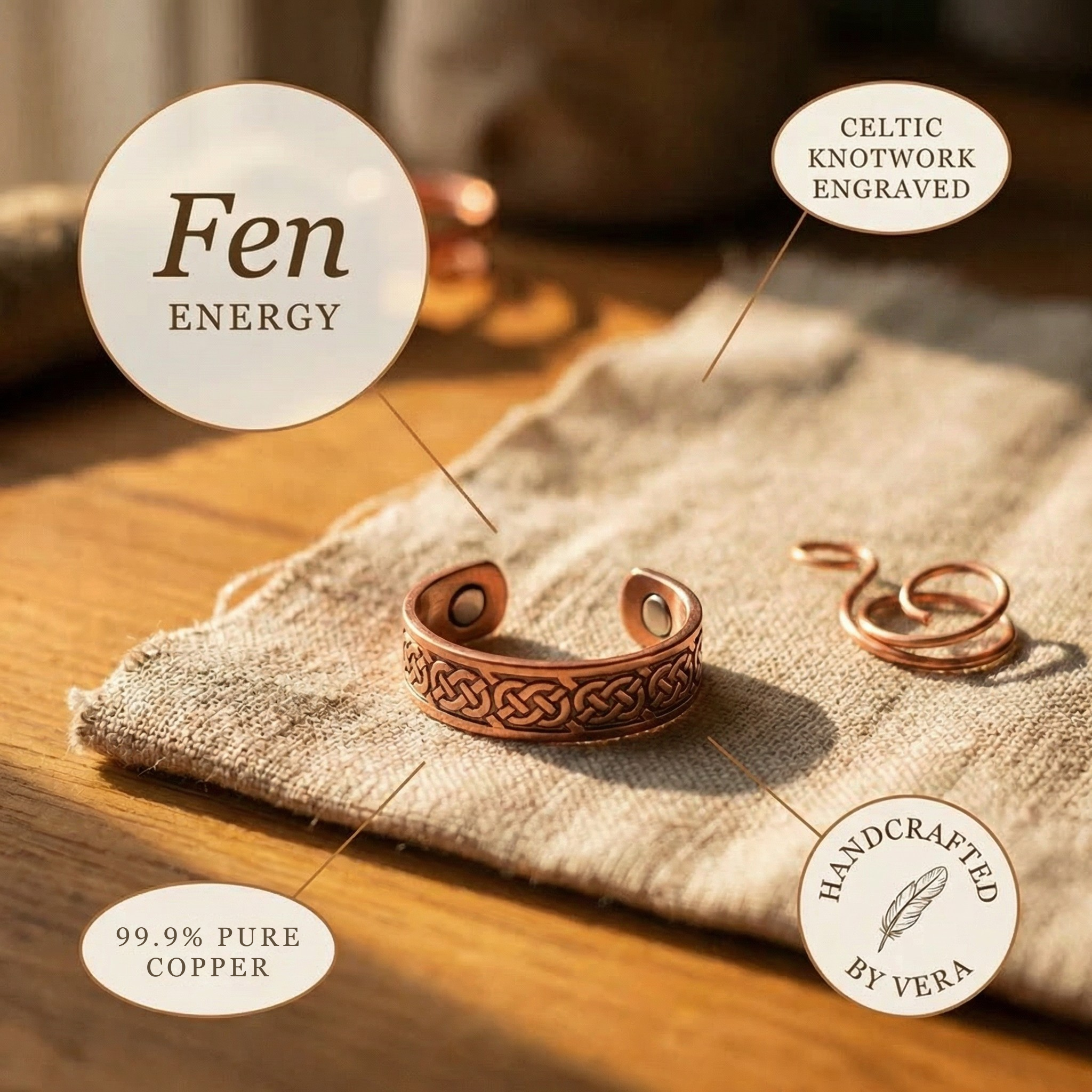 Fen Copper Ring – product image 5