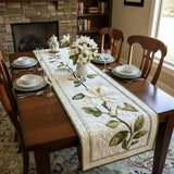 Quilted Table Runner | Rustic Magnolia Bloom, view 5