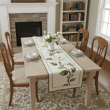 Quilted Table Runner | Rustic Magnolia Bloom, view 4