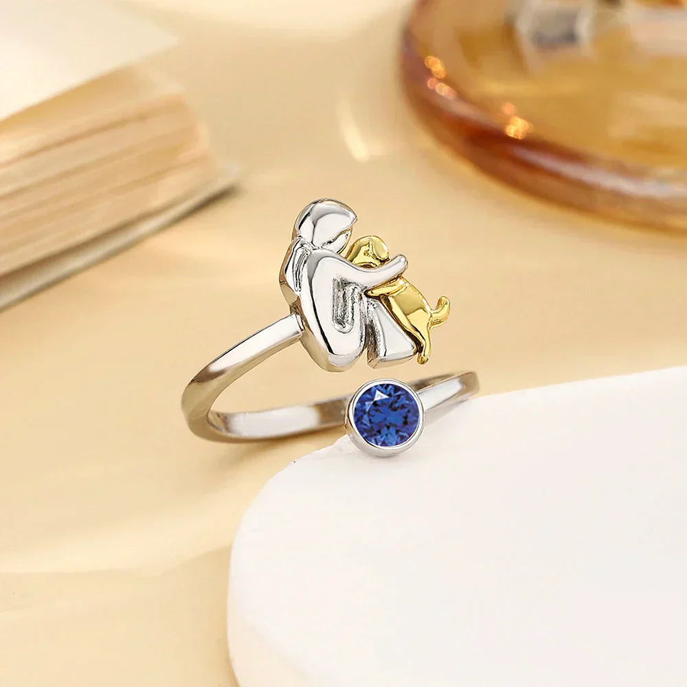 Dog Embrace Ring, view 6