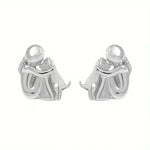Dog Embrace Earrings, view 7