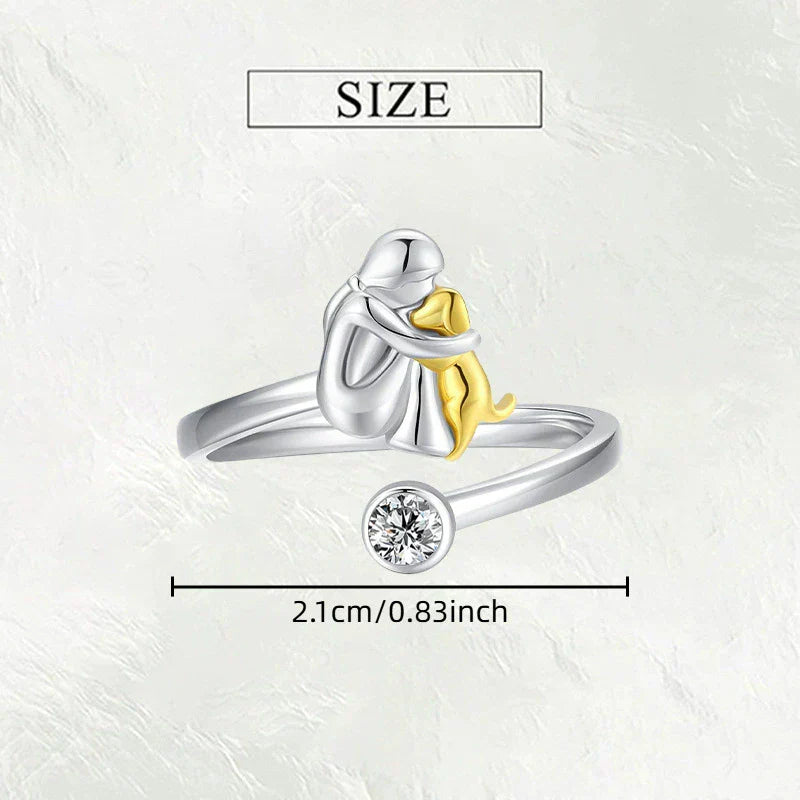 Dog Embrace Ring, view 15