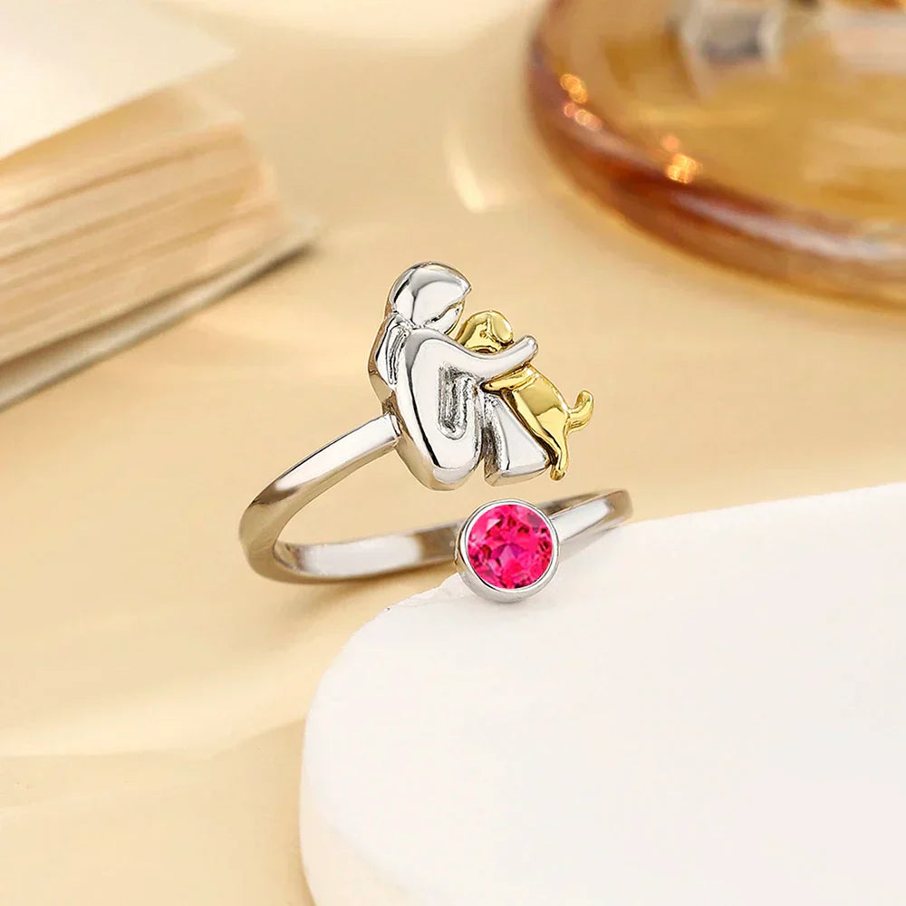 Dog Embrace Ring, view 8