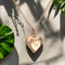 Paw Heart Memorial Necklace with Stainless Steel Urn Pendant, view 4