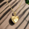 Paw Heart Memorial Necklace with Stainless Steel Urn Pendant, view 3