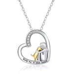 Dog Hug Pendant Necklace, view 2