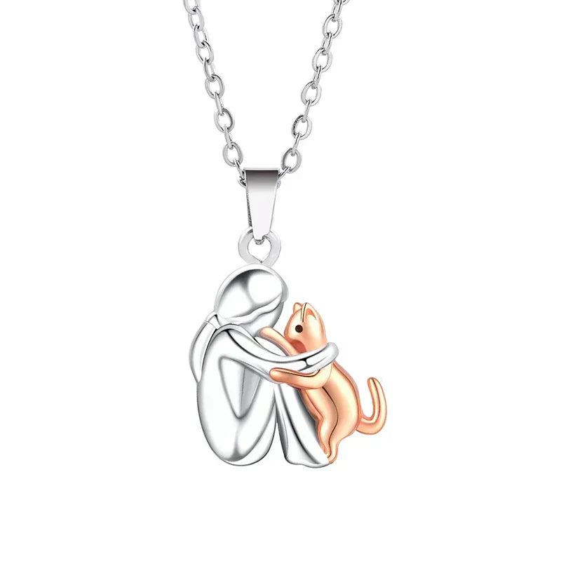 Cat Embrace Necklace, view 5