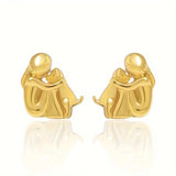 Dog Embrace Earrings, view 8