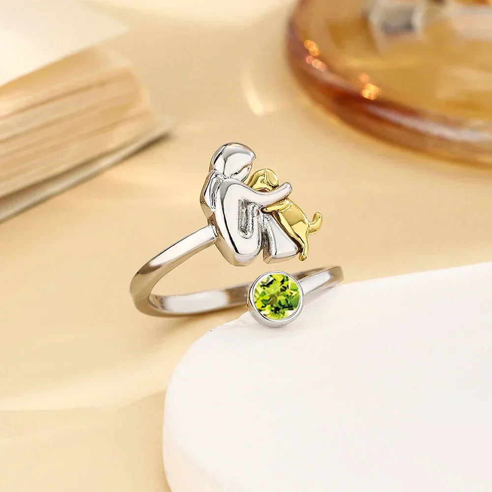 Dog Embrace Ring, view 7