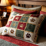 Quilted Pillowcase | Scarlet Paws