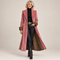 Arabella - Longline Tailored Velvet-Effect Coat