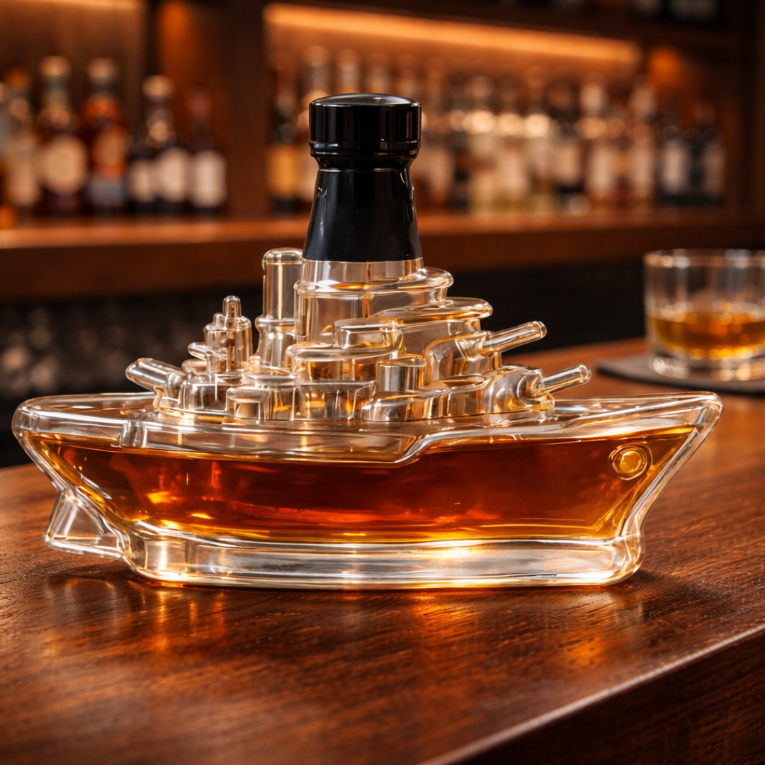 Marine Motif Whisky Decanter | AF Edition, view 6