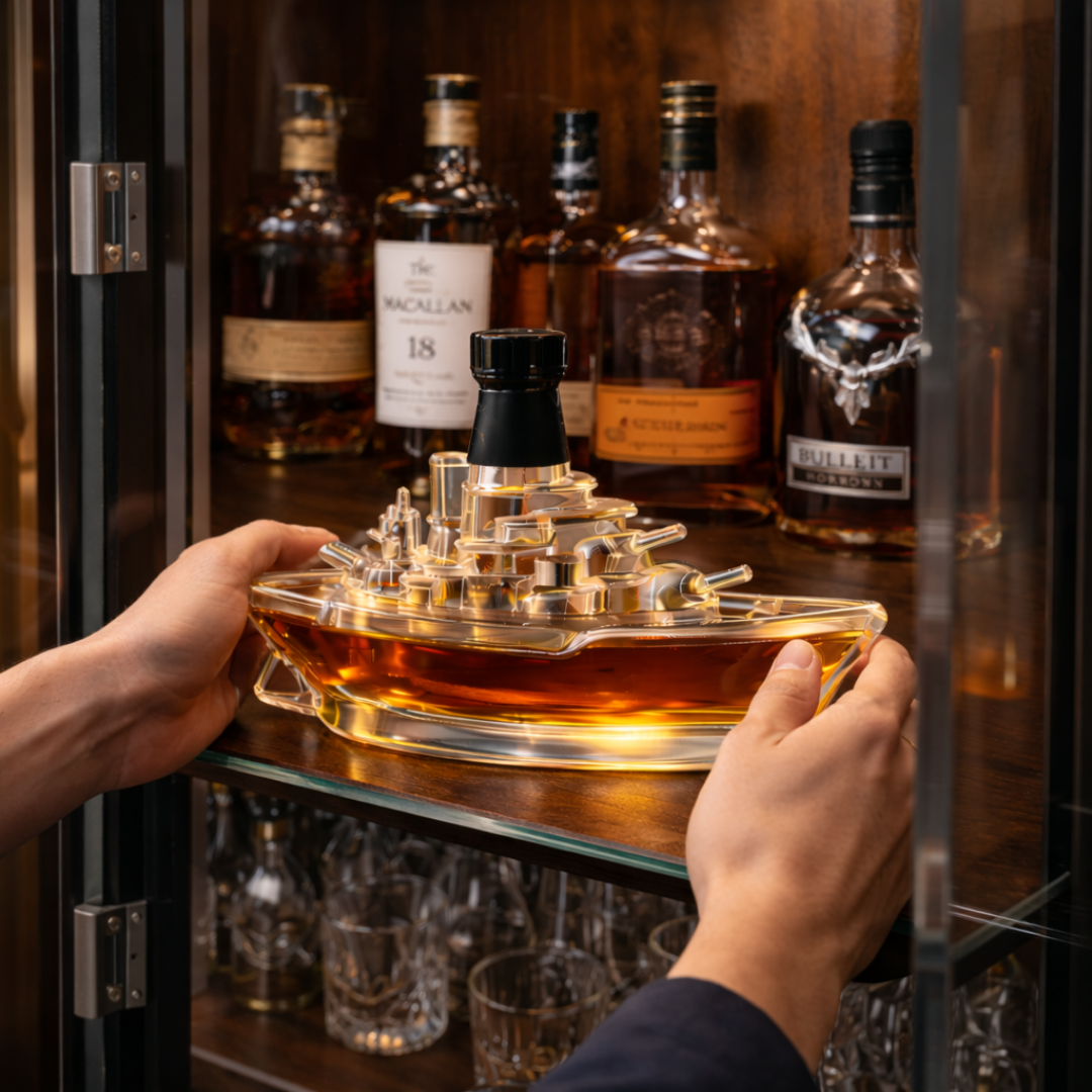 Marine Motif Whisky Decanter | AF Edition, view 3