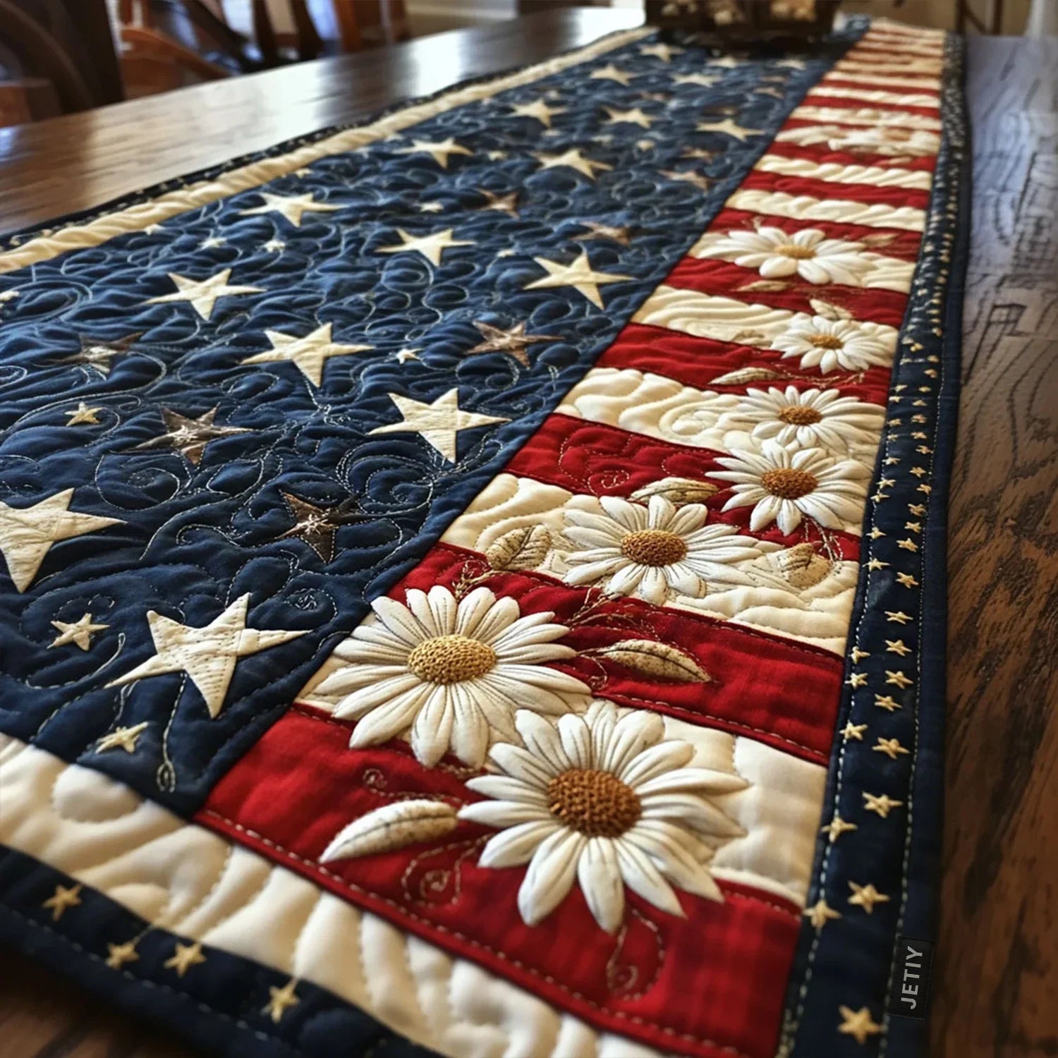 Quilted Table Runner | Star-Spangled Beauty