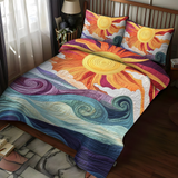 3-Piece Quilted Bedding Set | Sunbeam Charm