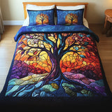 3-Piece Quilted Bedding Set | Tree of Life