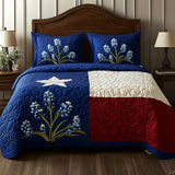 3-Piece Quilted Bedding Set | Texas Pride