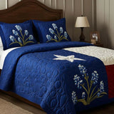 3-Piece Quilted Bedding Set | Texas Pride