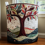 Tree of Life Collection quilted laundry basket – product image 3