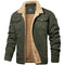 Men's Ribbed Trim Winter Coat