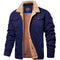 Men's Ribbed Trim Winter Coat