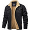 Men's Ribbed Trim Winter Coat