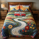 3-Piece Quilted Bedding Set | Vintage Journey
