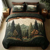 3-Piece Quilted Bedding Set | Woodland Walk