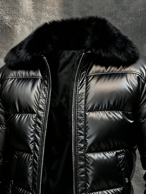 Men's Black Winter Coat