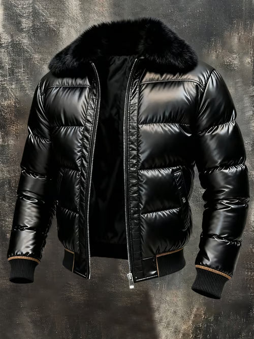 Men's Black Winter Coat