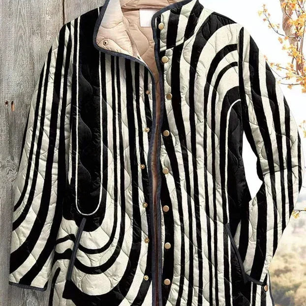 Quilted Jacket in Zebra Pattern – product image 2