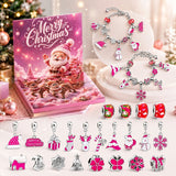 Christmas Bracelet-Making Advent Calendar – 24 Compartments – image 1