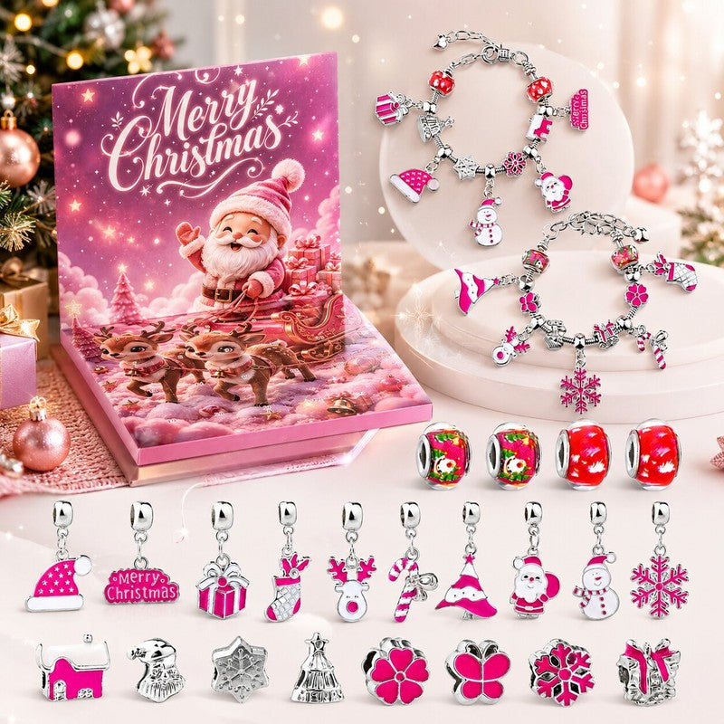 Christmas Bracelet-Making Advent Calendar – 24 Compartments – image 1