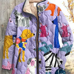 Quilted Jacket with Dogs in Lilac – product image 2