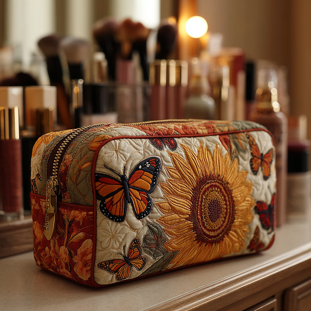 Butterfly Haven Makeup Bag