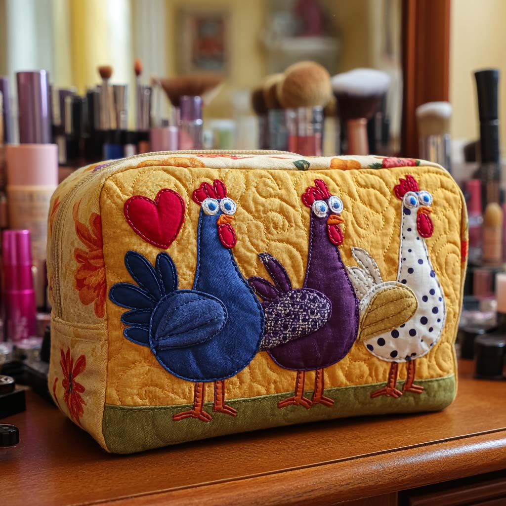 Happy Hen Makeup Bag