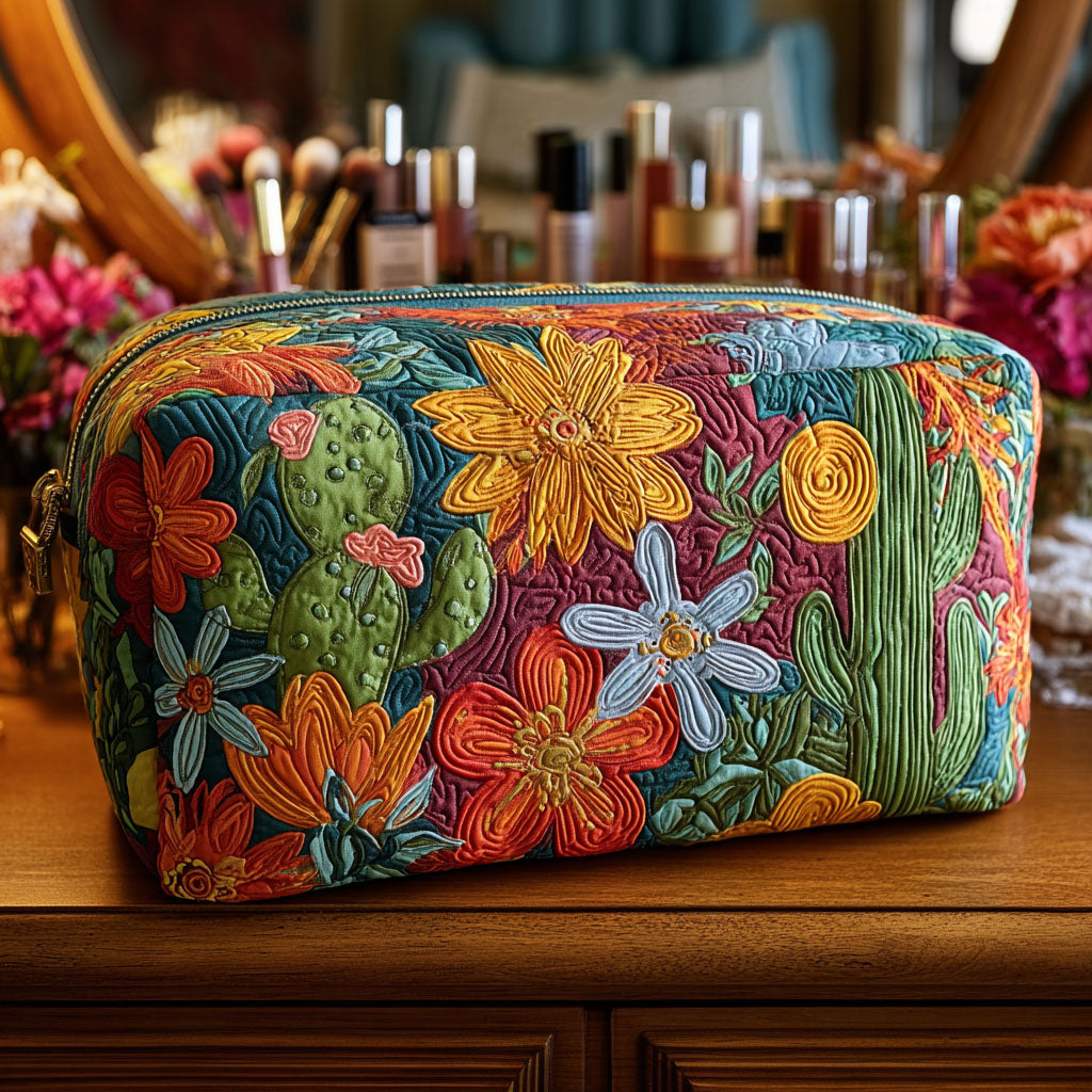 Cactus Carnival Makeup Bag