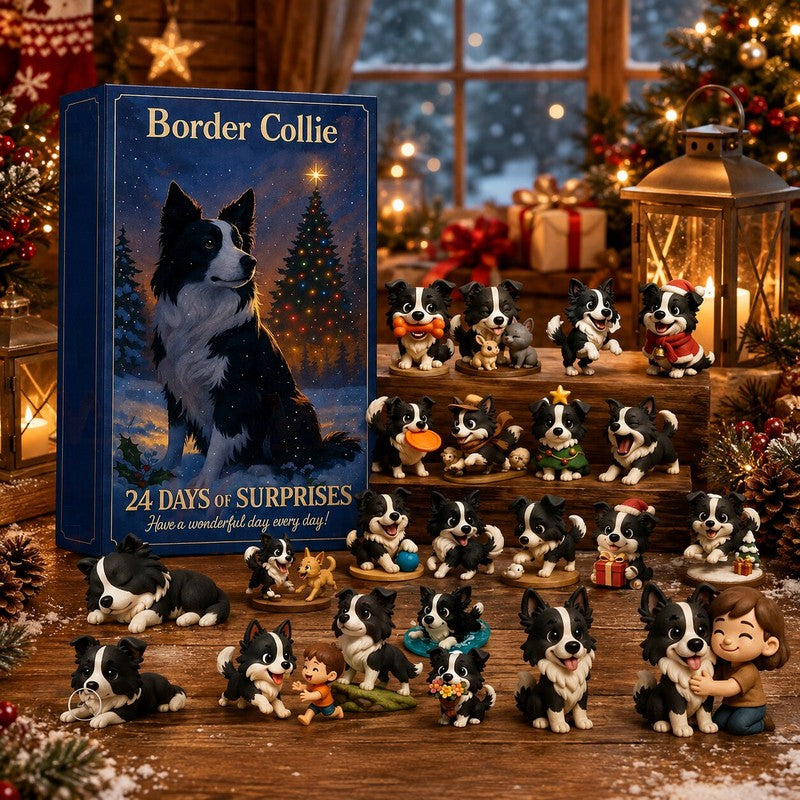 Border Collie Advent Calendar 2026 – 24 Figures – image 1