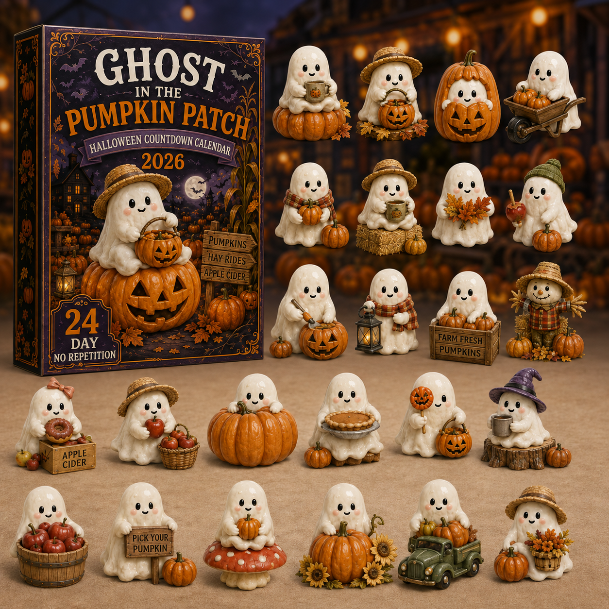 Ghost in the Pumpkin Patch Advent Calendar 2026 – image 1