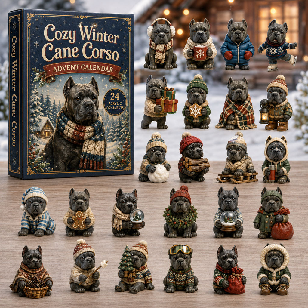 Cosy Winter Cane Corso Advent Calendar 2026 – image 1