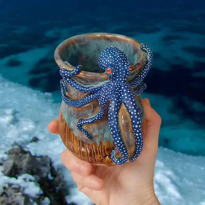 Sculpted 3D Octopus Mug