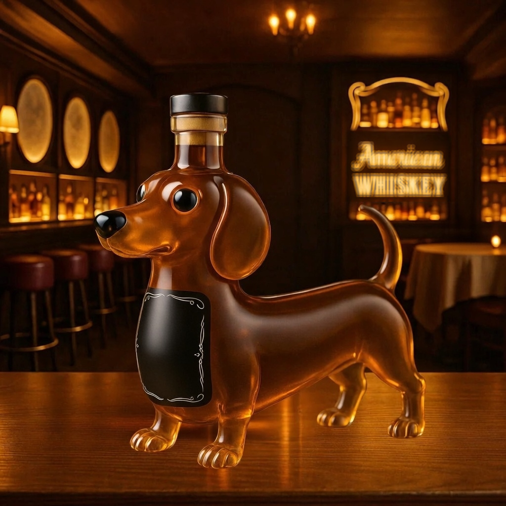 Dachshund-Shaped Whisky Decanter