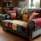 Quilted Sofa Cover | Playful Paws